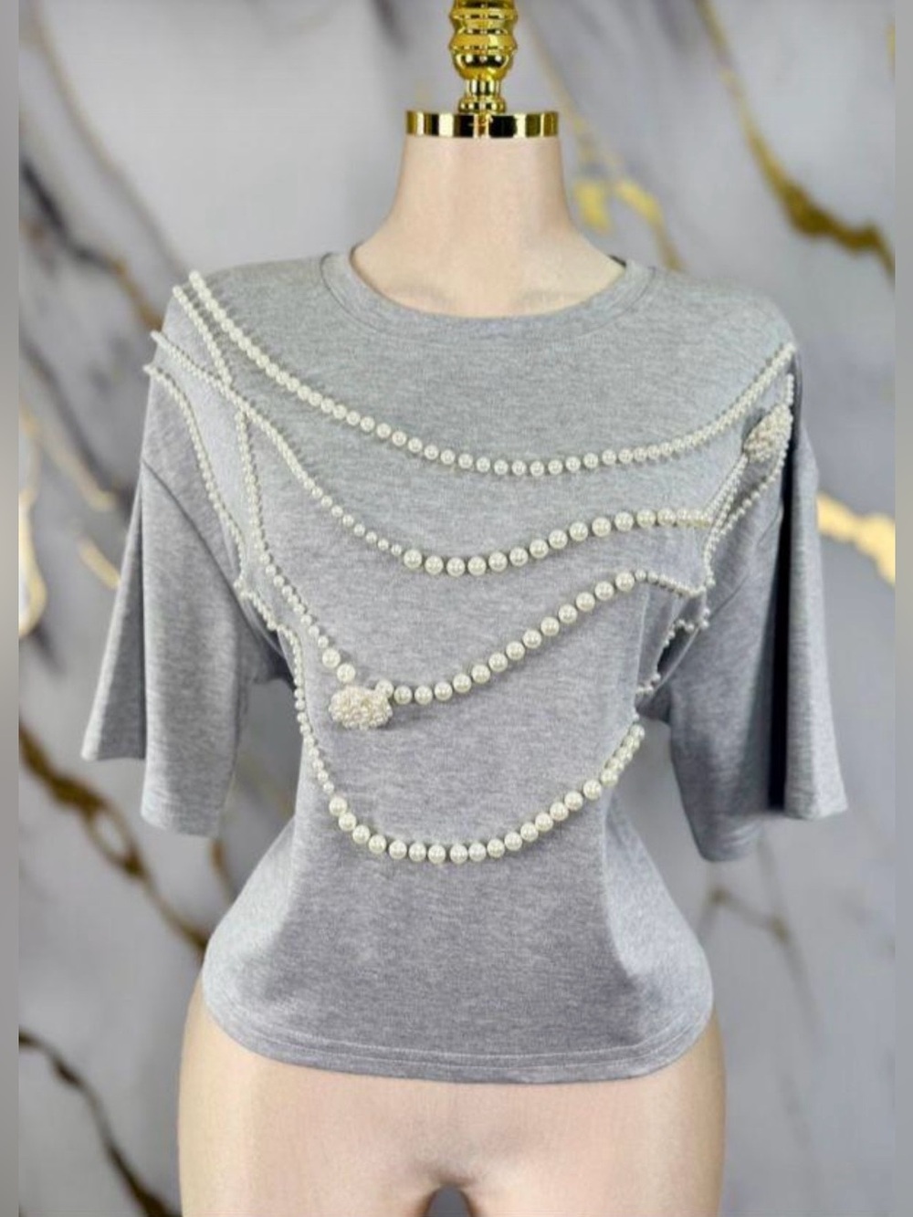 #113 Clairmont Pearl Top - Picture 2 of 3